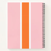 レトロブライダルパーティパーソナライズされたモノグラム ノートブック (裏面)