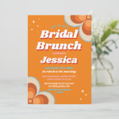 レトロブライダルブランチ1970sオレンジヴィンテージ 招待状 (スタンド正面)