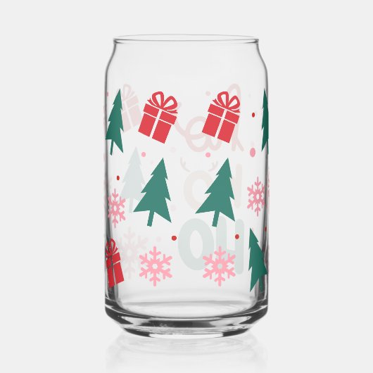 レトロブライトクリスマスアイコンホホホホ ガラス缶 (右)