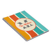 レトロブライトサマーモノグラム ノートブック (右側)