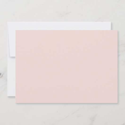 レトロブライトピンクおもしろい水彩フローラ結婚 サンキューカード (裏面)