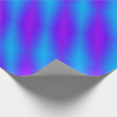 レトロブライトブルー&パープルハーレクイン ラッピングペーパー (角)