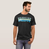 レトロブライトンユタ動揺してスキー Tシャツ (正面フル)