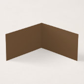 レトロブラウンおよびオレンジの名刺 名刺 (内部)