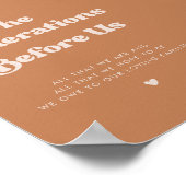 レトロブラウンシュガー我々より前の世代 ポスター (角)