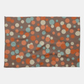 レトロブラウンドットキッチンタオル キッチンタオル (横)