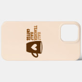 レトロブラウンハおもしろいフ先生ハーフコーヒー Case-Mate iPhoneケース (裏面 (横))