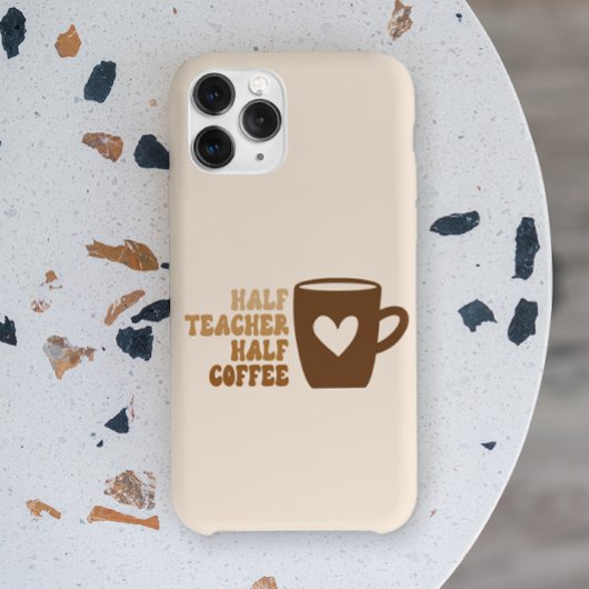 レトロブラウンハおもしろいフ先生ハーフコーヒー Case-Mate iPhoneケース