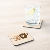 レトロブラウンハーフ先生ハーフコーヒードリンク飲料 コースター (右側)