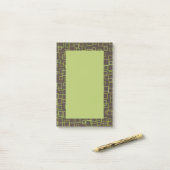 レトロブラウンポストItメモ ポストイット (デスク上)