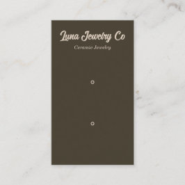 レトロブラウン2ピンジュエリー名刺 名刺