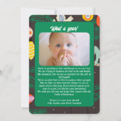 レトロブラウン2フォトホリデーカード |垂直 招待状 (裏面)