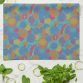 レトロブラシパターン キッチンタオル (折り畳み)