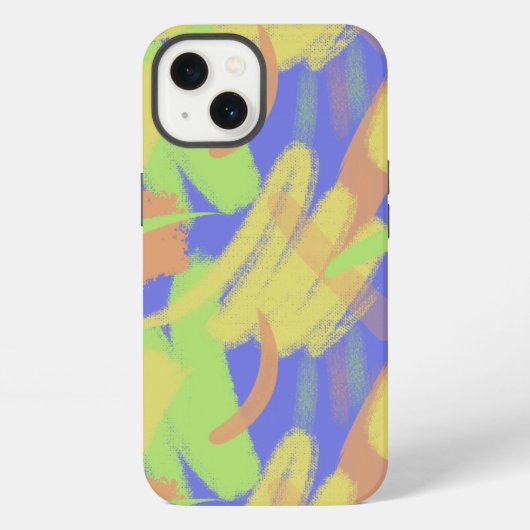 レトロブラシ柄 iPhoneケース (裏面)