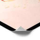 レトロブラジルコパカバーナビーチ旅行 ポスター (角)