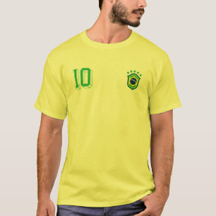 レトロブラジルサッカージャージーブラジルフテボルブラジ Tシャツ