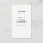 レトロブラックおよび金ゴールドアールデコ抽象芸術 名刺 (裏面)