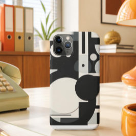 レトロブラックアンドホワイトiPhoneケース iPhone 11 Proケース