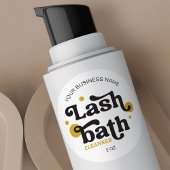 レトロブラックイエローラッシュエクステンションフォームクリーナー ラウンドシール