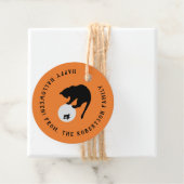 レトロブラックキャットオンザムーンハロウィーン フェイバータグ (インサイチュ)