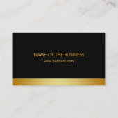 レトロブラックグレーファイナンシャルサービス建築 名刺 (裏面)