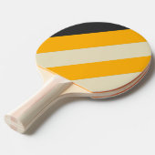 レトロブラックサンはっきりしたストライプズ 卓球ラケット (正面アングル)