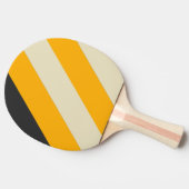 レトロブラックサンはっきりしたストライプズ 卓球ラケット (横)