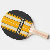 レトロブラックサンボーストライプドの名前 卓球ラケット (横)