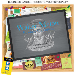 レトロブラックシャルボード🕰️スチームパンクゴーグルマン 名刺