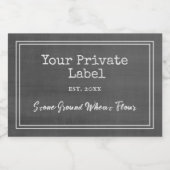 レトロブラックチャックボードプライベートフードラベル フードラベル (シングルラベル)