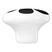 レトロブラックデイジー セラミックノブ (側面)