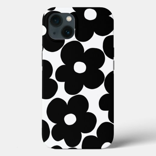 レトロブラックデイジー#1 #decor #art Case-Mate iPhoneケース (裏面)