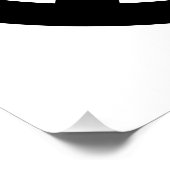 レトロブラックピースシンボル ポスター (コーナー)