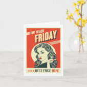 レトロブラックフライデー カード (黄色い花)