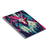 レトロブラックライトヴィーブオカルトサタン・バプホメット ノートブック (右側)