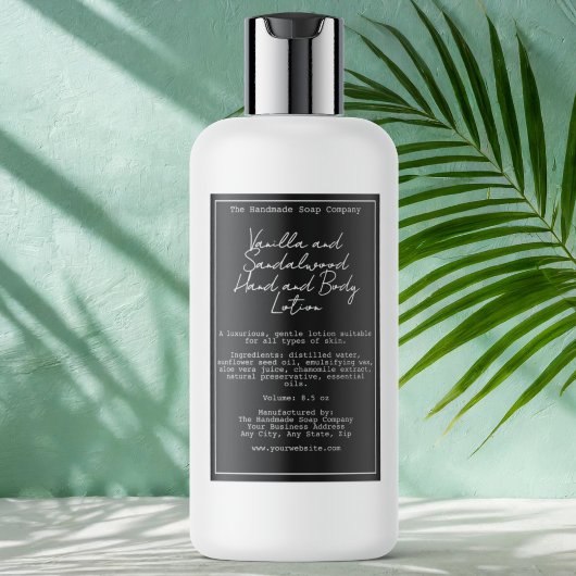 レトロブラック防水化粧品ボトルラベル ワインラベル