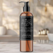 レトロブラック防水化粧品ボトルラベル ワインラベル