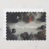 レトロブラック・シルバー・クリスマスデコレーション (正面)