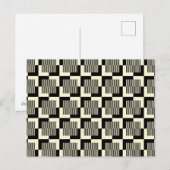 レトロブラック&タンパターン シーズンポストカード (正面/裏面)