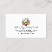 レトロブラック・ブルー・ハンドメイヤー層 名刺 (裏面)