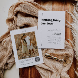 レトロブラック&ホワイト我々エロペメント披露宴 招待状