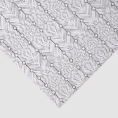 レトロブラック&ホワイト抽象芸術パターン 薄葉紙 (詳細)