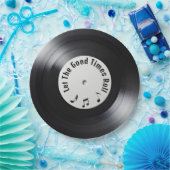 レトロブラックLPレコード ペーパープレート (パーティー)