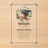 レトロブランチ卒業党 アクリル招待状 (正面)