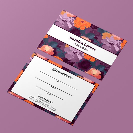 レトロブルゴーニュオレンジパープルビジネス