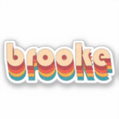 レトロブルック名 シール (正面)