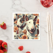 レトロブルテリアシームレ絵を描ームズ スタンダードカクテルナプキン (インサイチュ)