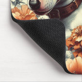 レトロブルテリアシームレ絵を描ームズ マウスパッド (コーナー)