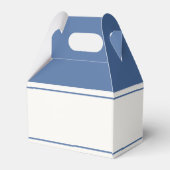 レトロブルーの貝殻とウェディングベルの独身最後の夜  フェイバーボックス (裏面サイド)