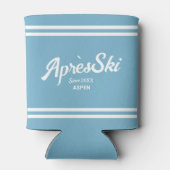 レトロブルーアプレーススキカスタムースキーリゾート&イヤー 缶クーラー (裏面)